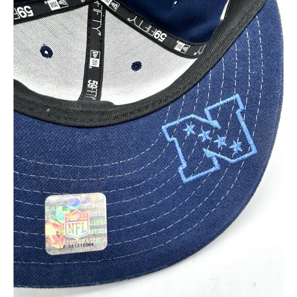 Brand New NEW ERA Los Angeles Rams 59FIFTY Fitted Hat 7 1/4 NFL Blue - Picture 11 of 15